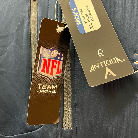 Antiqua Miami Dolphins pullover, navy blue with gray - Picture 4 of 5